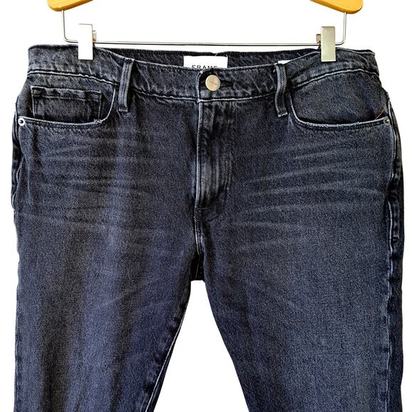 FRAME Denim Le Garcon Wilkinson Destruct Crop Jean Size 27 - Picture 8 of 11